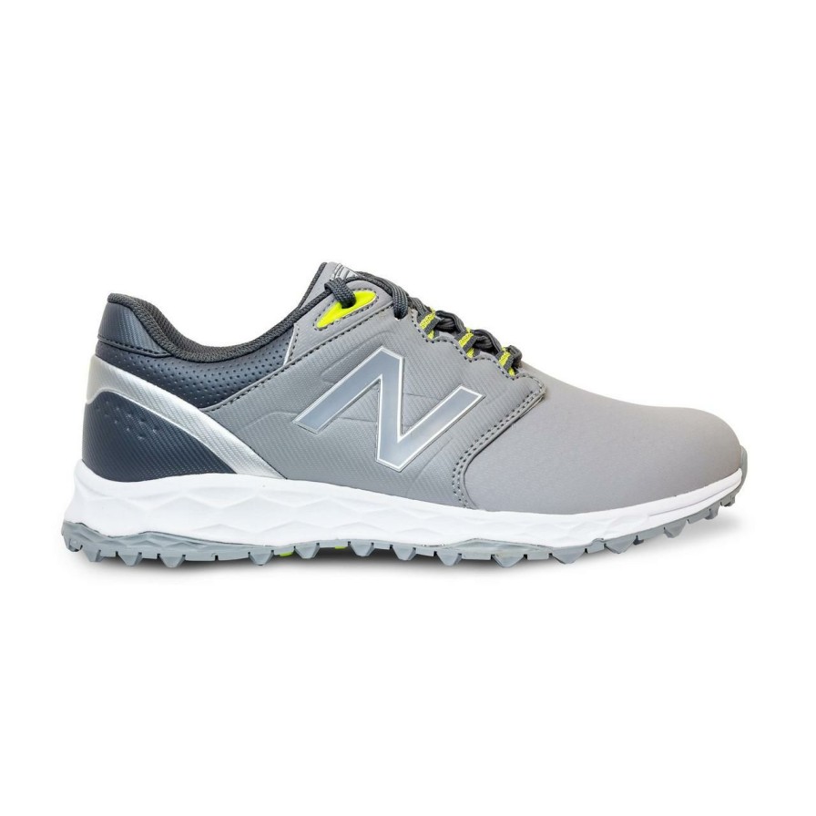 Shoes * | New Balance Men'S Fresh Foam Elevate Spikeless Golf Shoe Grey/Yellow