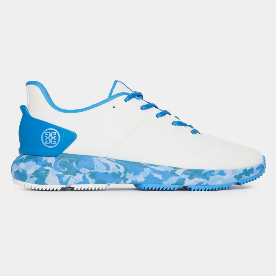 Shoes * | G/Fore Men'S Mg4+ Spikeless Golf Shoe White/Blue