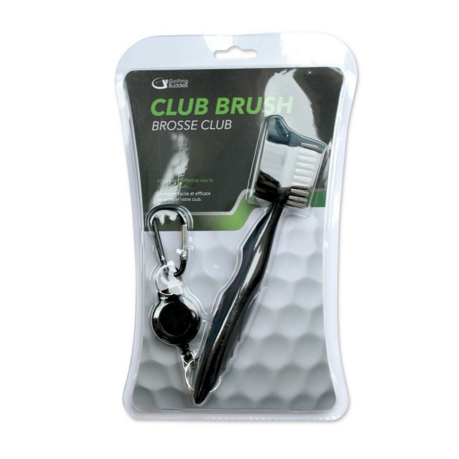 Accessories * | Golfing Buddies Golf Brush Black