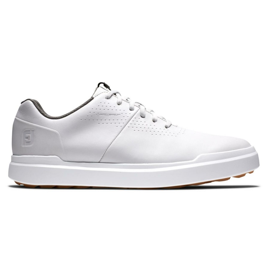 Shoes * | Footjoy Men'S Contour Casual Spikeless Golf Shoe -White