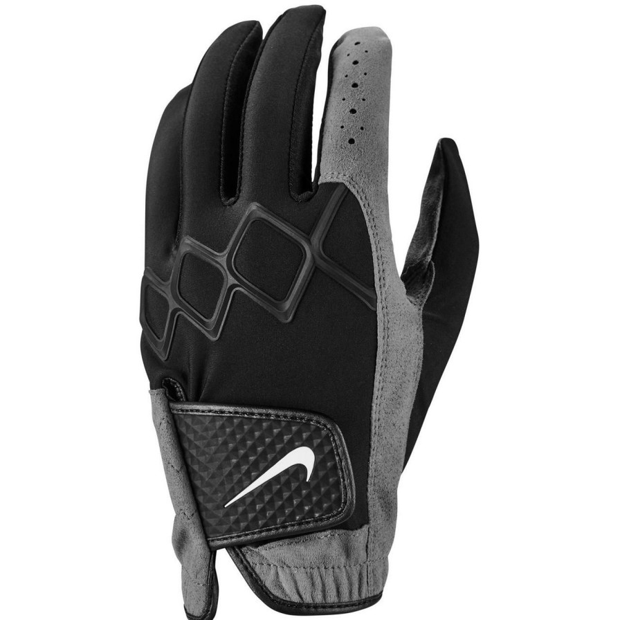 Accessories * | Nike All Weather Golf Gloves Black/Grey