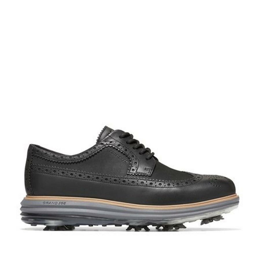 Shoes * | Cole Haan Women'S Original Grand Tour Spiked Golf Shoe Black