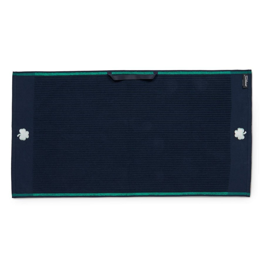 Accessories * | Titleist Limited Edition Players Terry Towel Shamrock Navy/Green