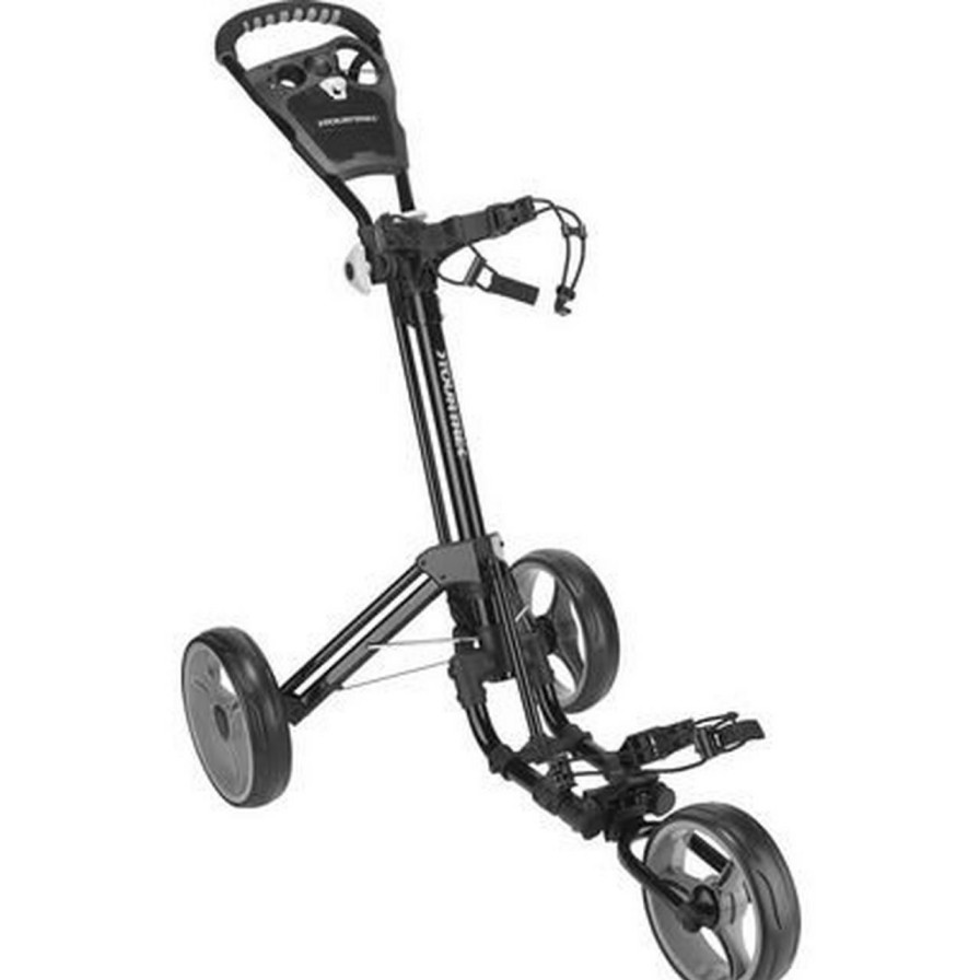 Bags & Carts * | Tour Trek One Click Classic Push Cart Black/Gray