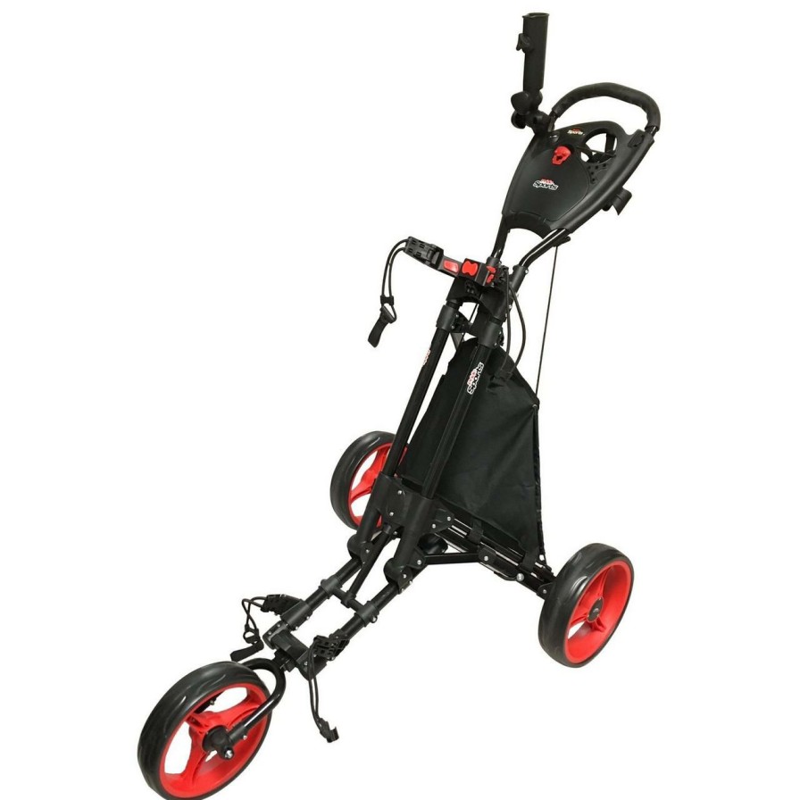 Bags & Carts * | Pride Pro Lightweight Push Cart Black/Red