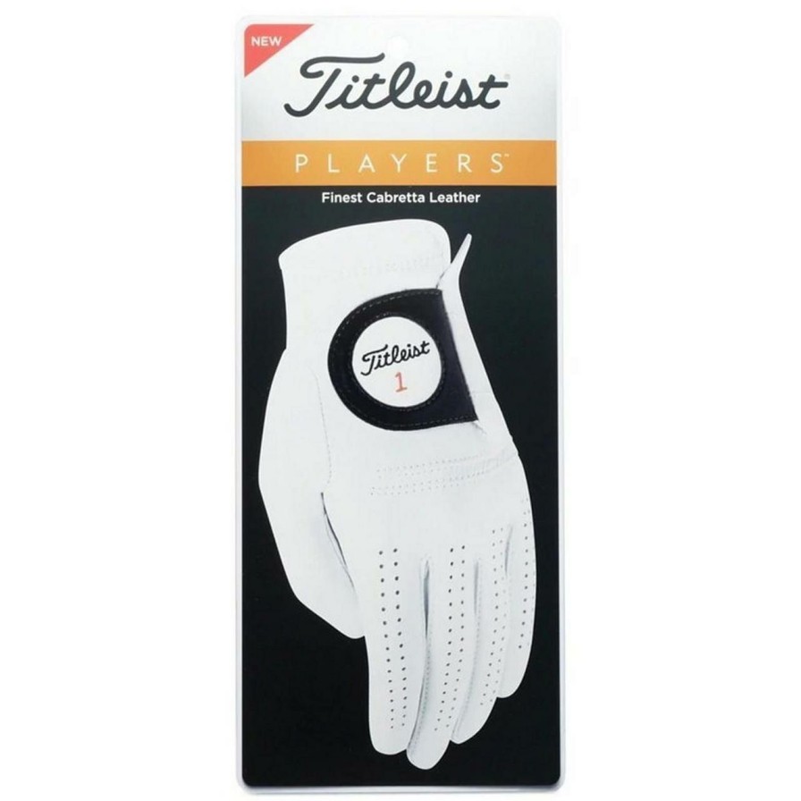 Accessories * | Titleist Players Golf Glove Cadet White