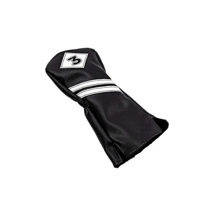 Accessories * | Ztech Vintage Fairway 3 Headcover Black/White