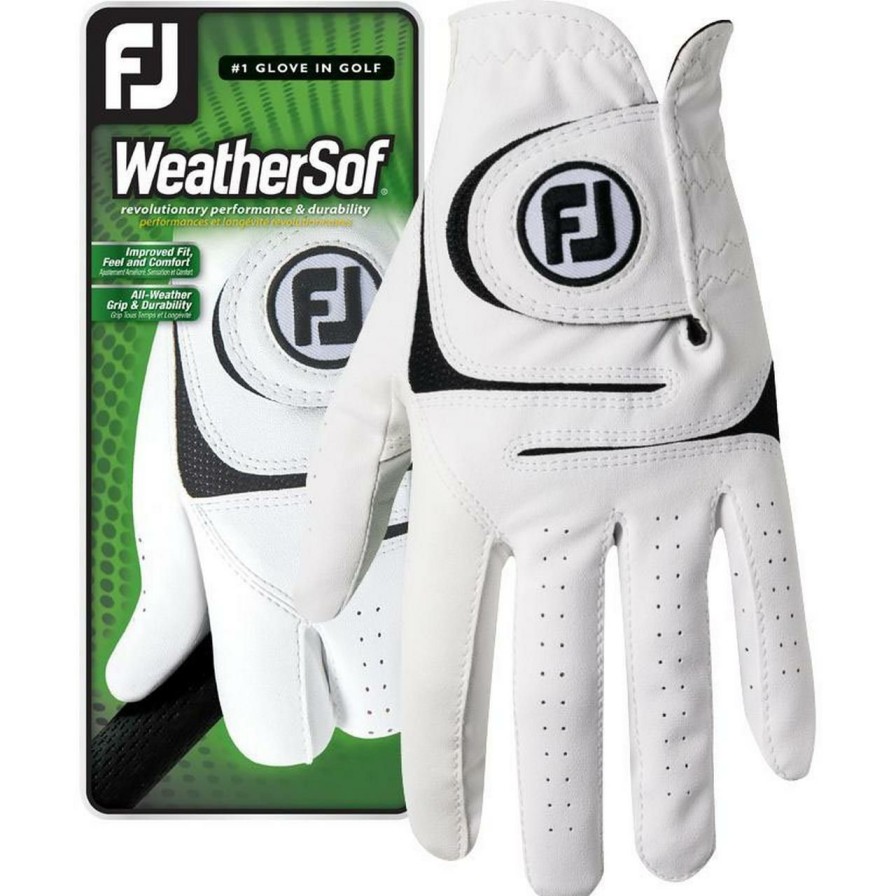 Accessories * | Footjoy Women'S Weathersof 2 Pack Wht/Blk