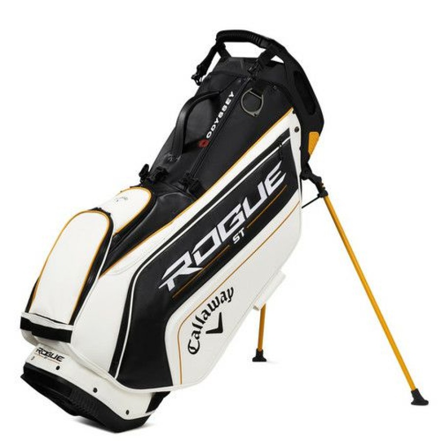 Golf Bags * | Callaway Golf Callaway Rogue St Staff Stand Bag White / Black / Gold