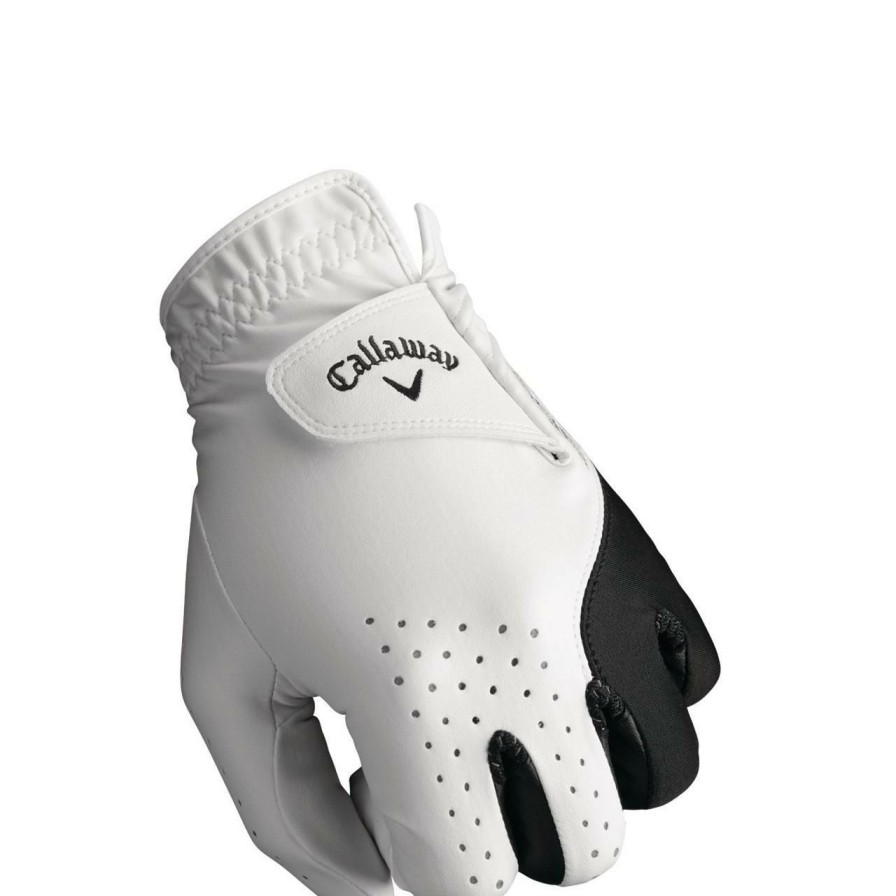 Accessories * | Callaway Men'S Weather Spann Gloves 2 Pack White