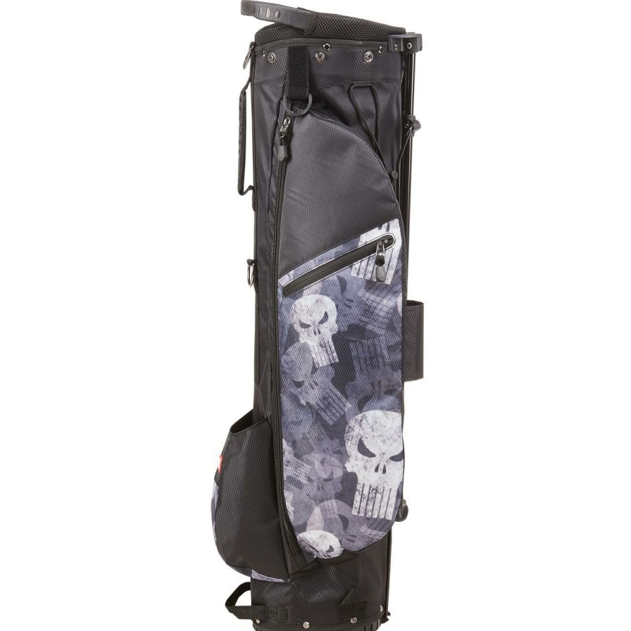 Bags & Carts * | Volvik Prior Generation Marvel Ultra Light Stand Bag Punisher Black