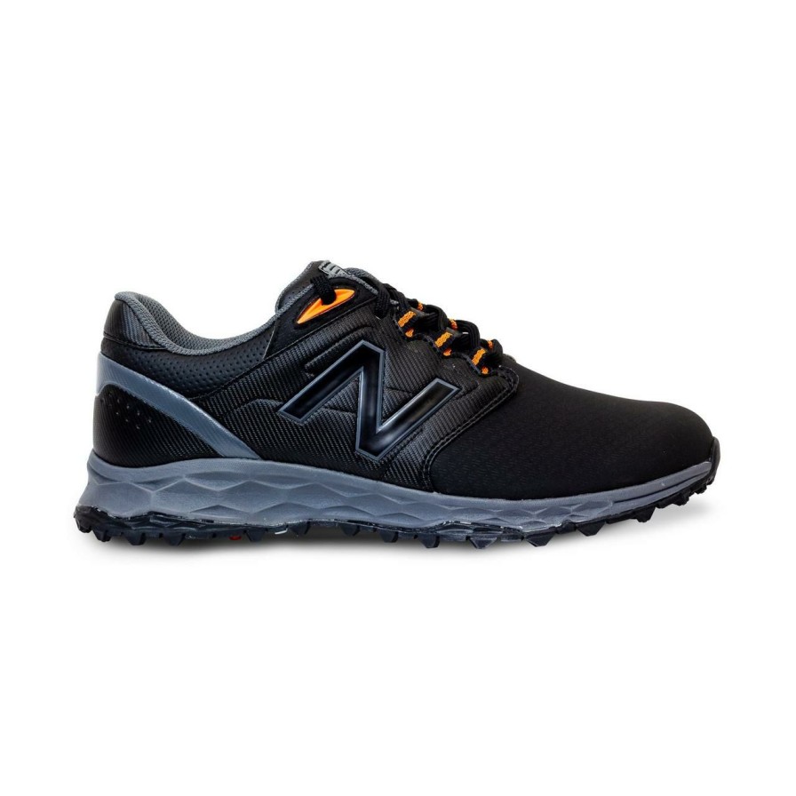 Shoes * | New Balance Men'S Fresh Foam Elevate Spikeless Golf Shoe Black/Grey/Orange