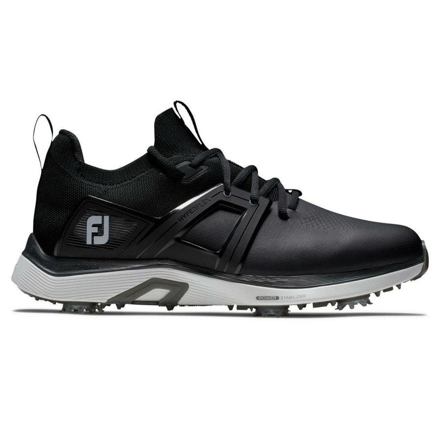 Shoes * | Footjoy Men'S Hyperflex Spiked Golf Shoe Black