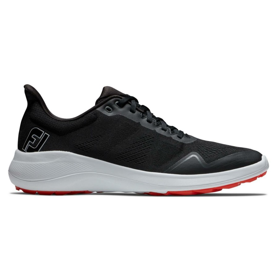 Shoes * | Footjoy Men'S Flex Spikeless Golf Shoe Black