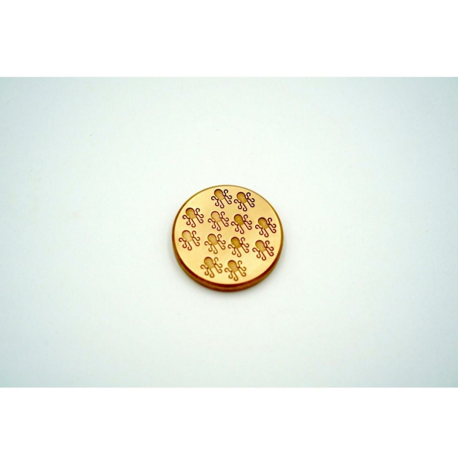 Accessories * | Kraken Golf Brass Maple Leaf Ball Marker Limited Edition