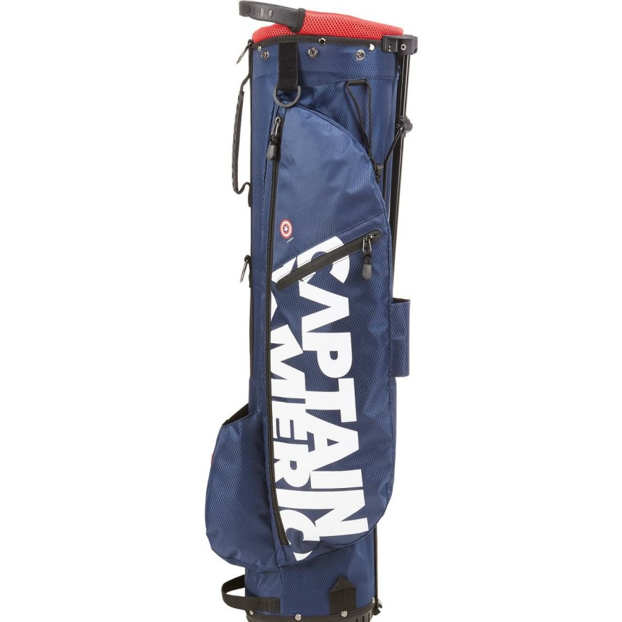 Bags & Carts * | Volvik Prior Generation Marvel Ultra Light Stand Bag Captain America Blue/Red