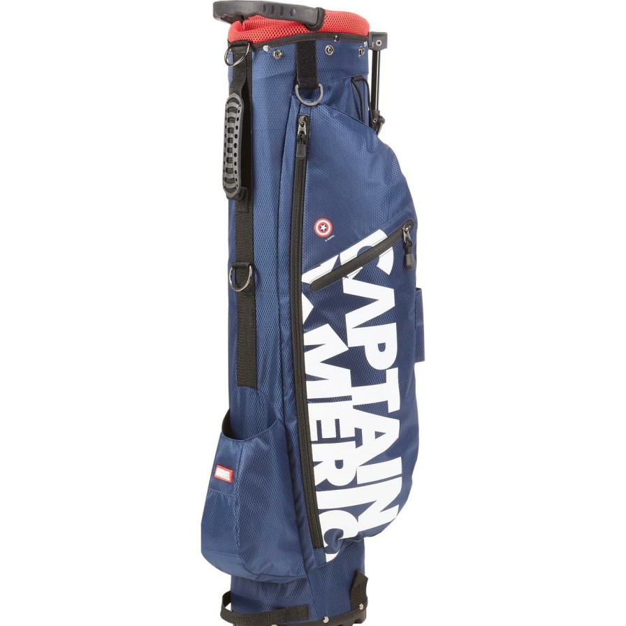 Bags & Carts * | Volvik Prior Generation Marvel Ultra Light Stand Bag Captain America Blue/Red