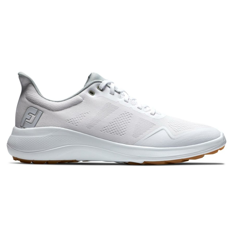 Shoes * | Footjoy Men'S Flex Spikeless Golf Shoe White