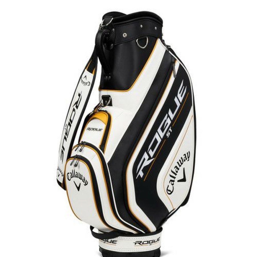 Golf Bags * | Callaway Golf Callaway Rogue St Mini Staff Bag White / Black / Gold