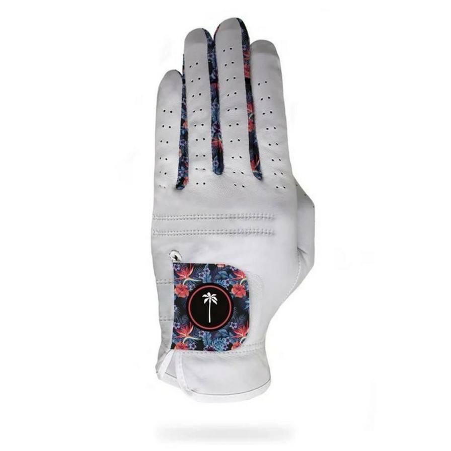 Accessories * | Palm Golf Awg Newport Glove White/Multi