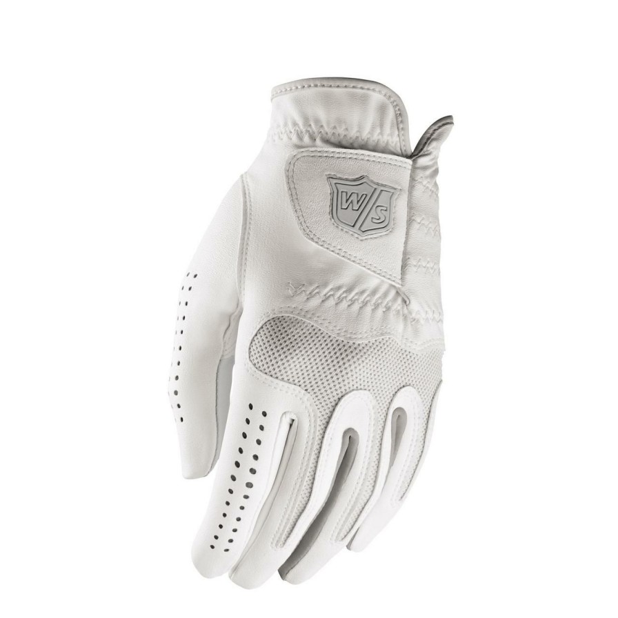 Accessories * | Wilson Women'S Grip Soft Pair Golf Gloves White